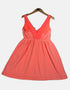 Coral Print Sleeveless Fit-and-Flare Dress